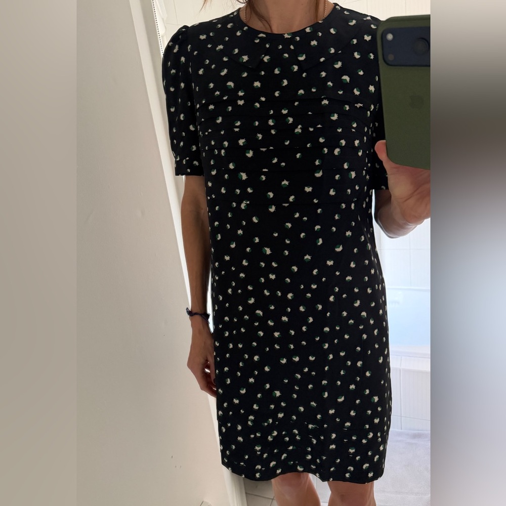 Marc by Marc Jacobs Navy Blue Print Dress - Size 10